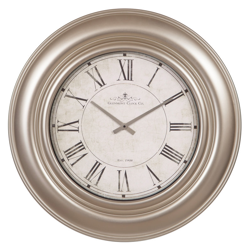 NielsenBainbridge Oversized Glenmont Roman Numeral 30" Wall Clock Wayfair